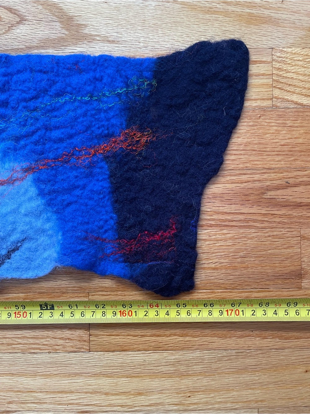 Colorful Hand-Felted Wool Scarf - Multi Color - Picture 10 of 15